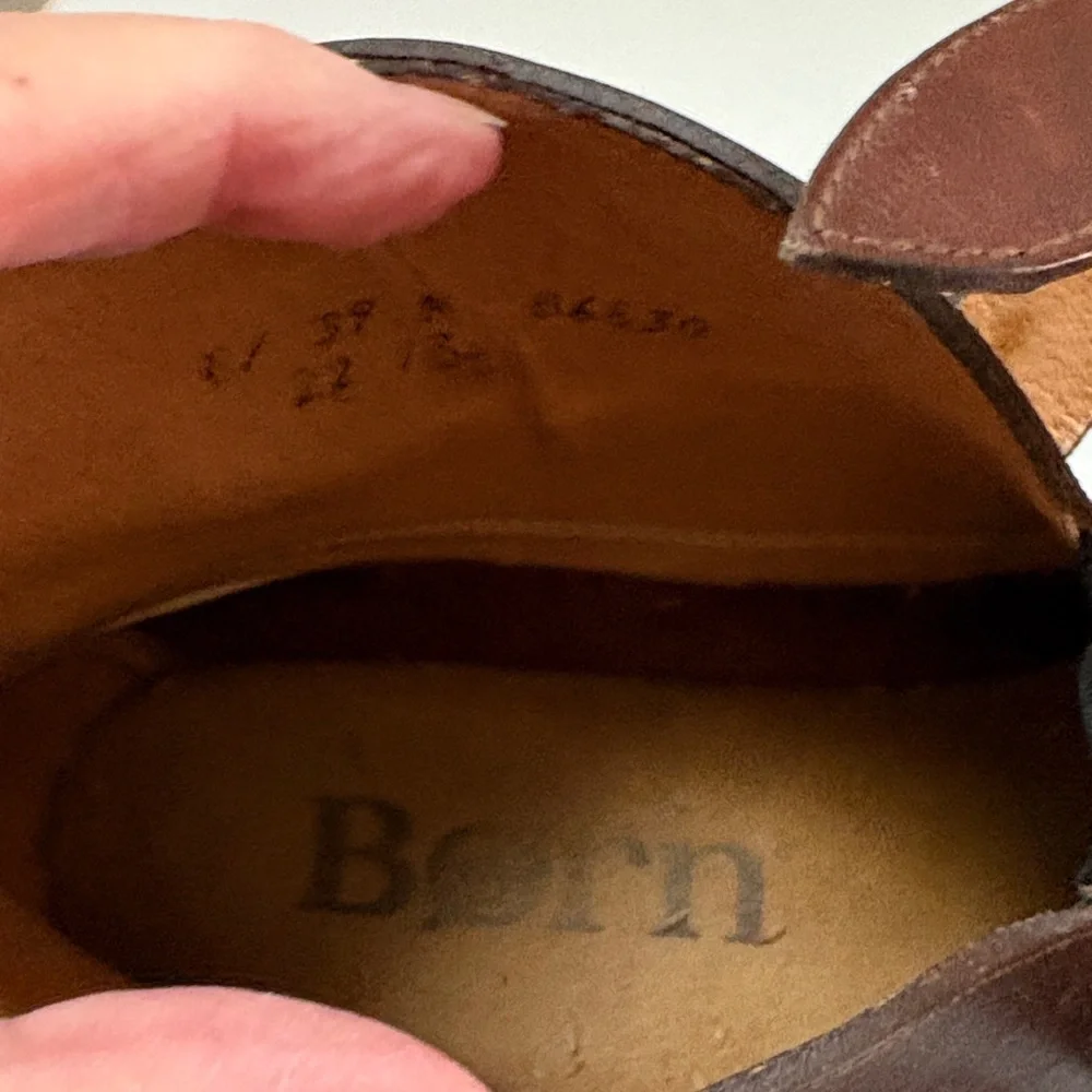 Born Women's Dark Brown Leather Loafers - Picture 5 of 6